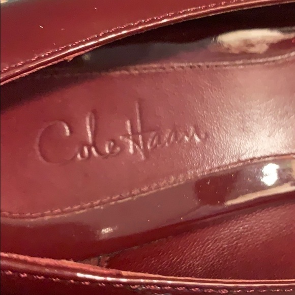 COLE Haan Nike Air Cranberry Patent Leather Flats - Picture 9 of 15